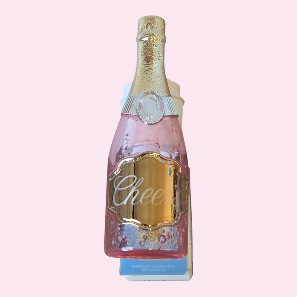 Bath & Body Works Champagne Bottle Wallflowers Plug – 24/7 Light-Up – New